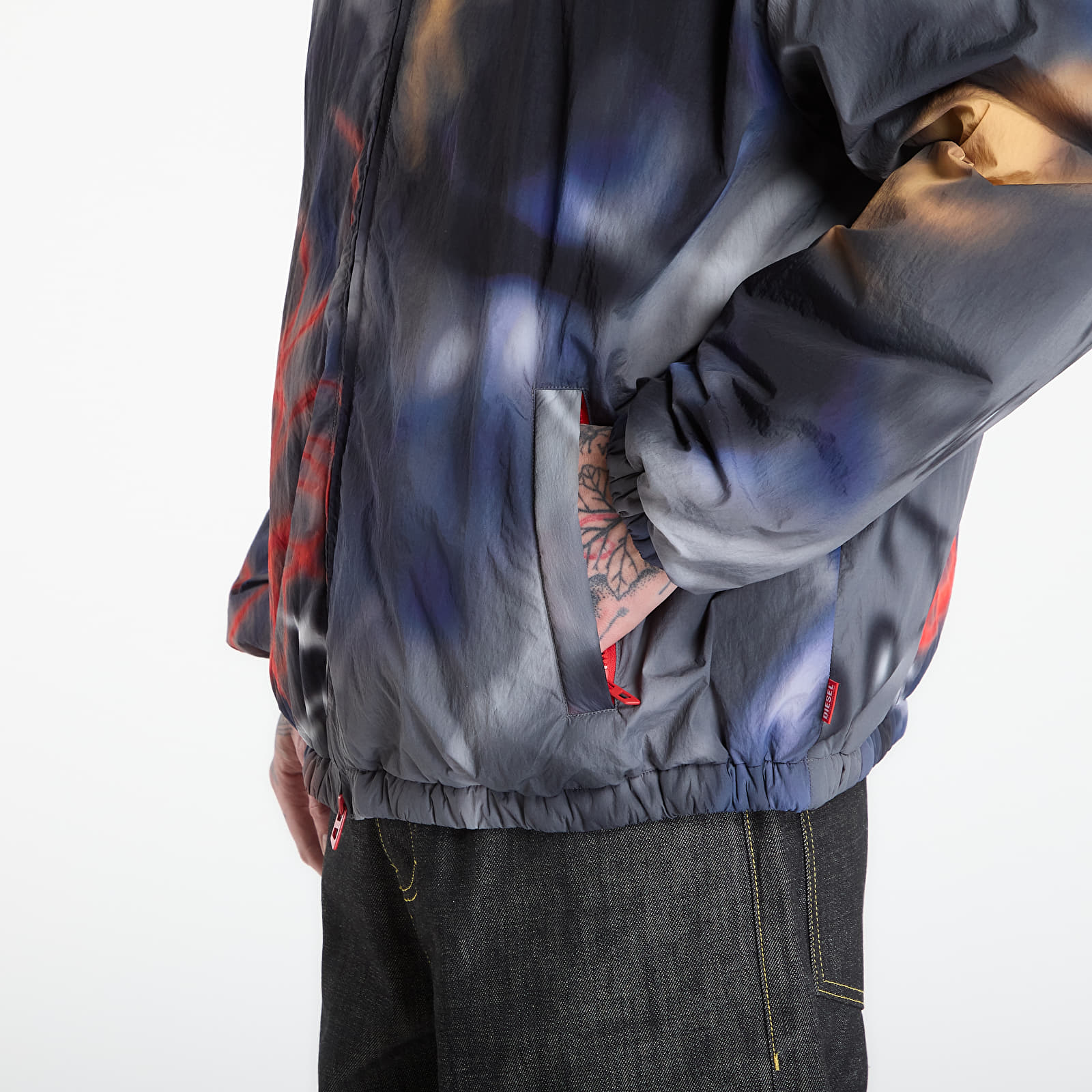 Jakker for menn Diesel J-Mirr Jacket Grey/ Purple