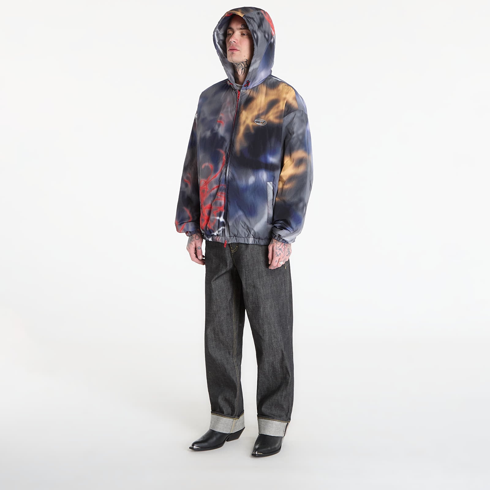 Jakker for menn Diesel J-Mirr Jacket Grey/ Purple