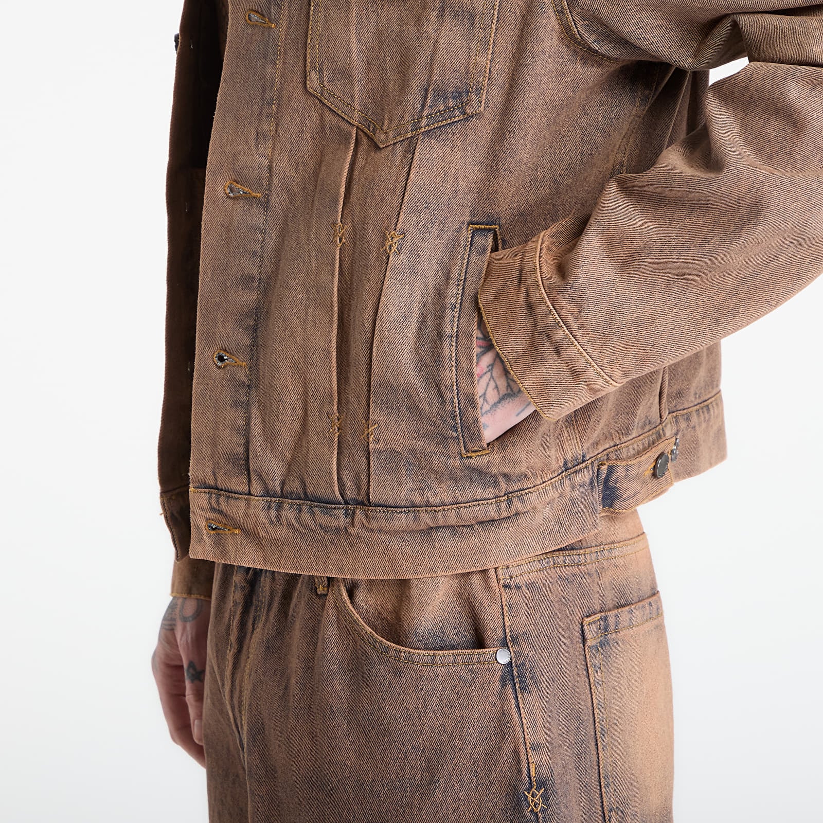 Men's jackets Daily Paper Bomi Denim Jacket Denim