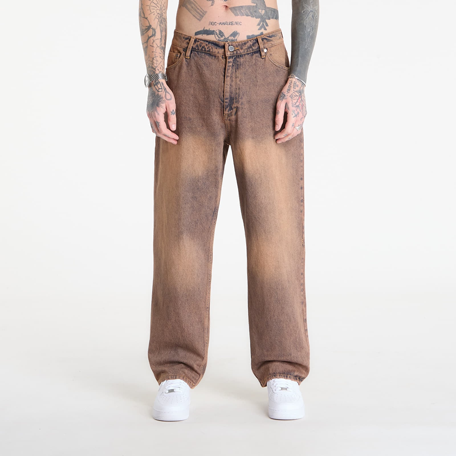 Jeans Daily Paper Washed Shield Amba Jeans Denim S