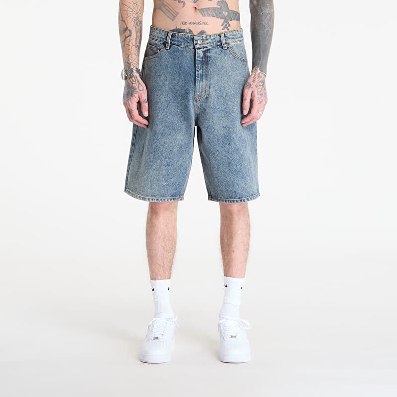 Kurze Hosen Daily Paper Compact Shield Embroidery Denim Shorts Denim