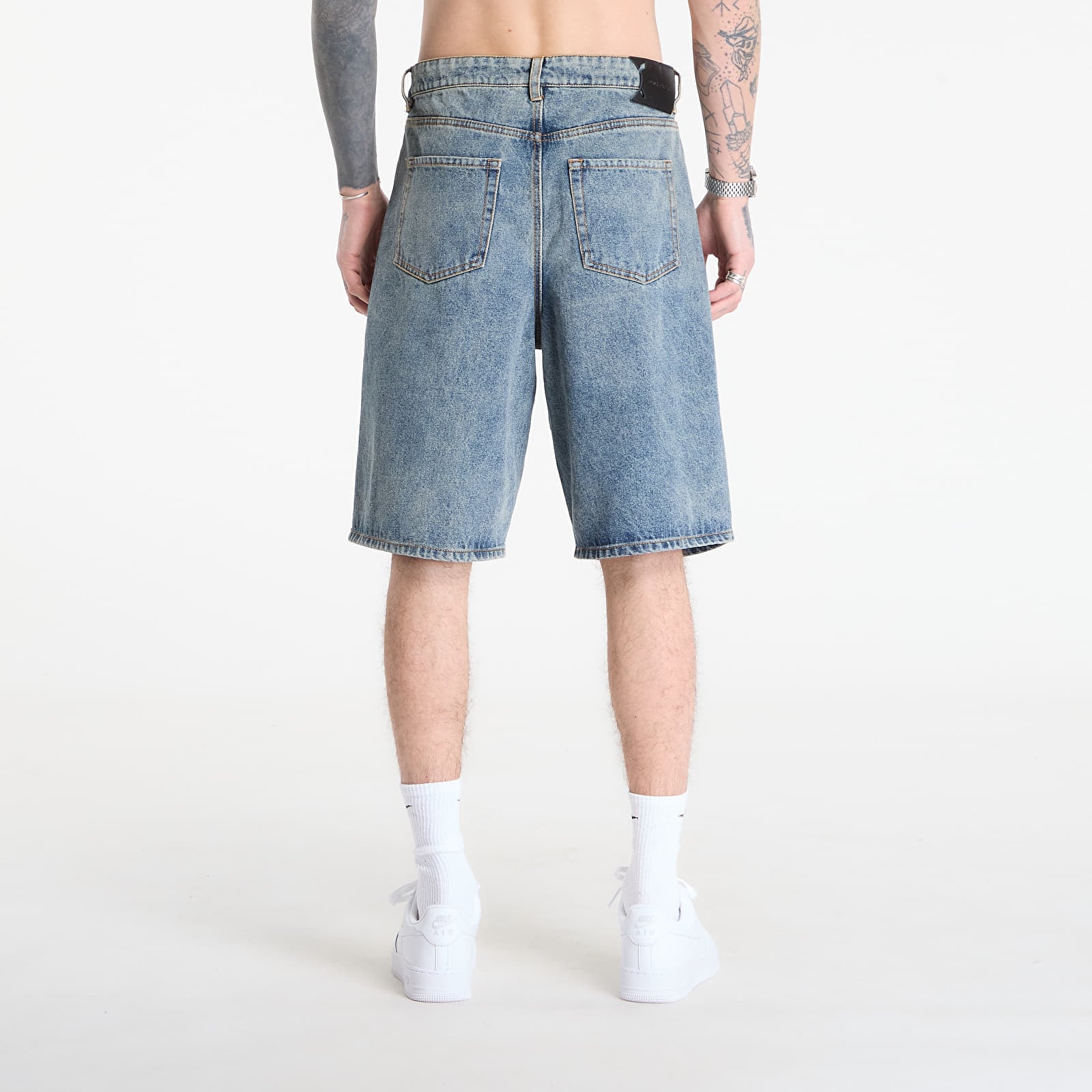 Men's shorts Daily Paper Compact Shield Embroidery Denim Shorts Denim
