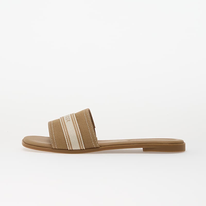 Tommy Hilfiger Flat Mule Webbing Safari Canvas
