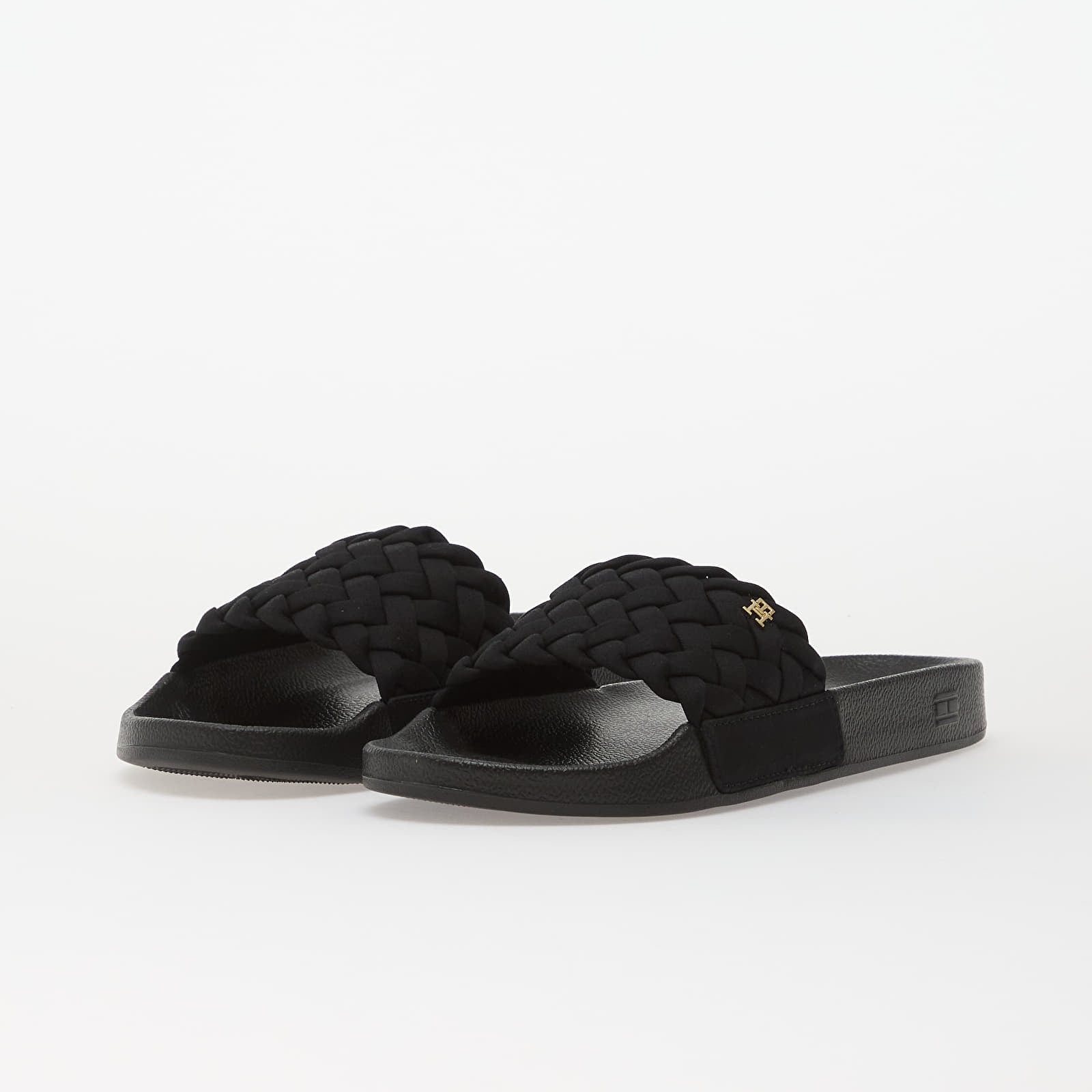 Dámské tenisky a boty Tommy Hilfiger Braided Pool Slide Black