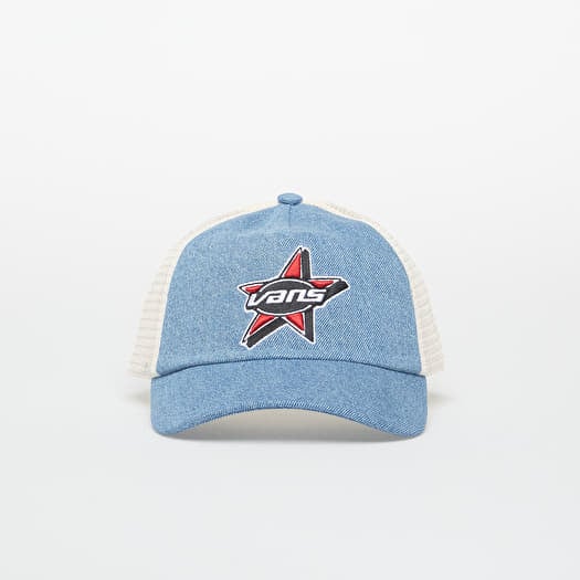 Cap Vans Marked Jockey Trucker Stone Wash/ Blue