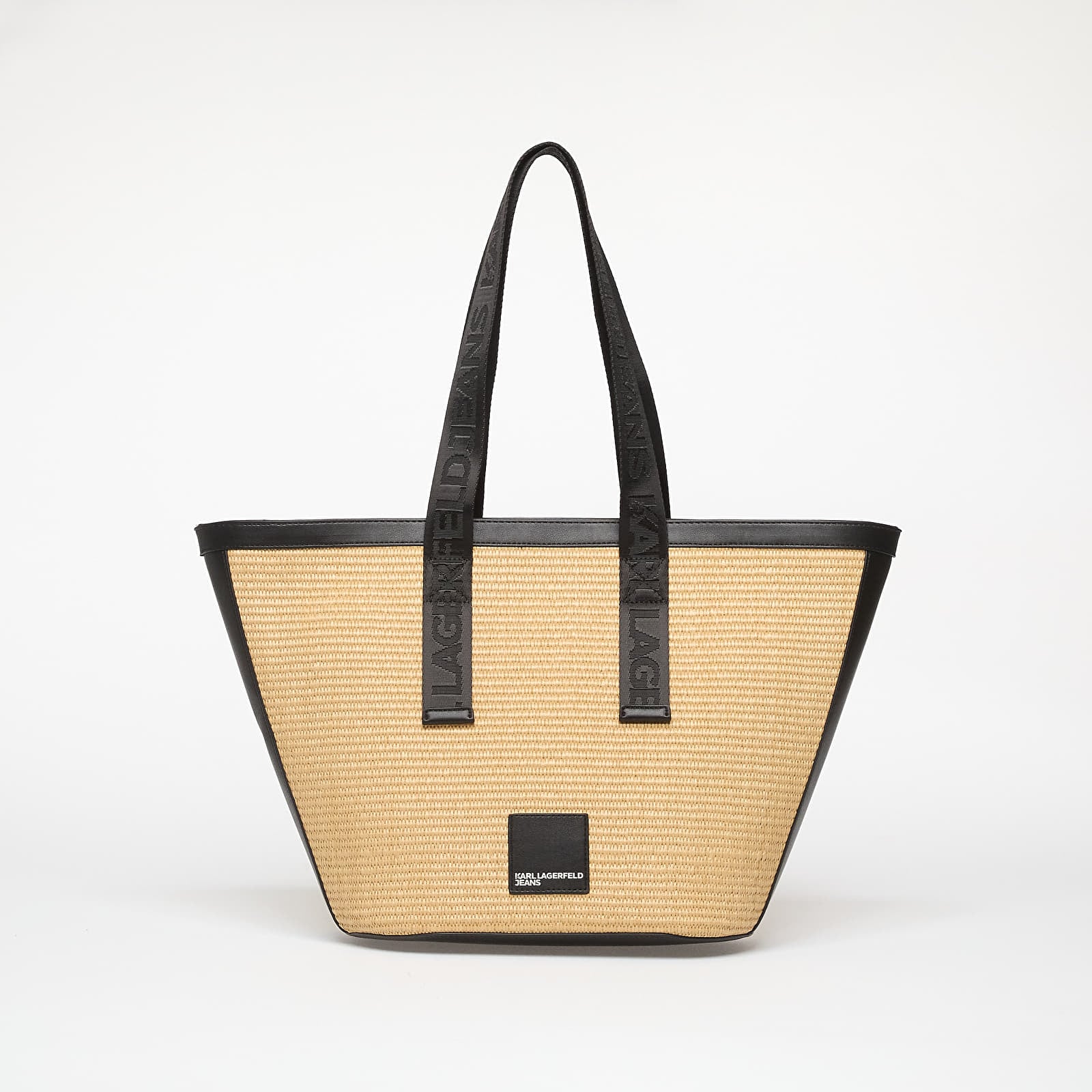 Sacs à main Karl Lagerfeld Jeans Box Logo Raffia Shopper Bag Natural