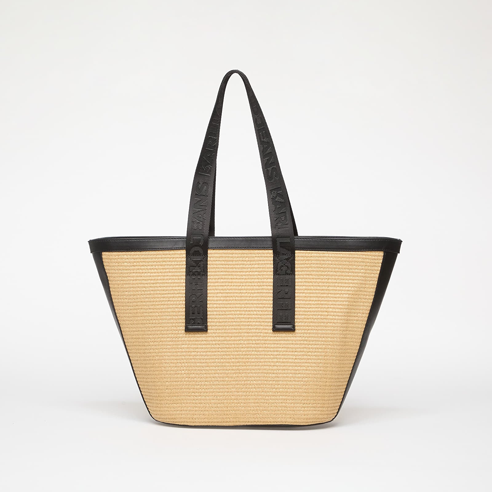 Sacs à main Karl Lagerfeld Jeans Box Logo Raffia Shopper Bag Natural