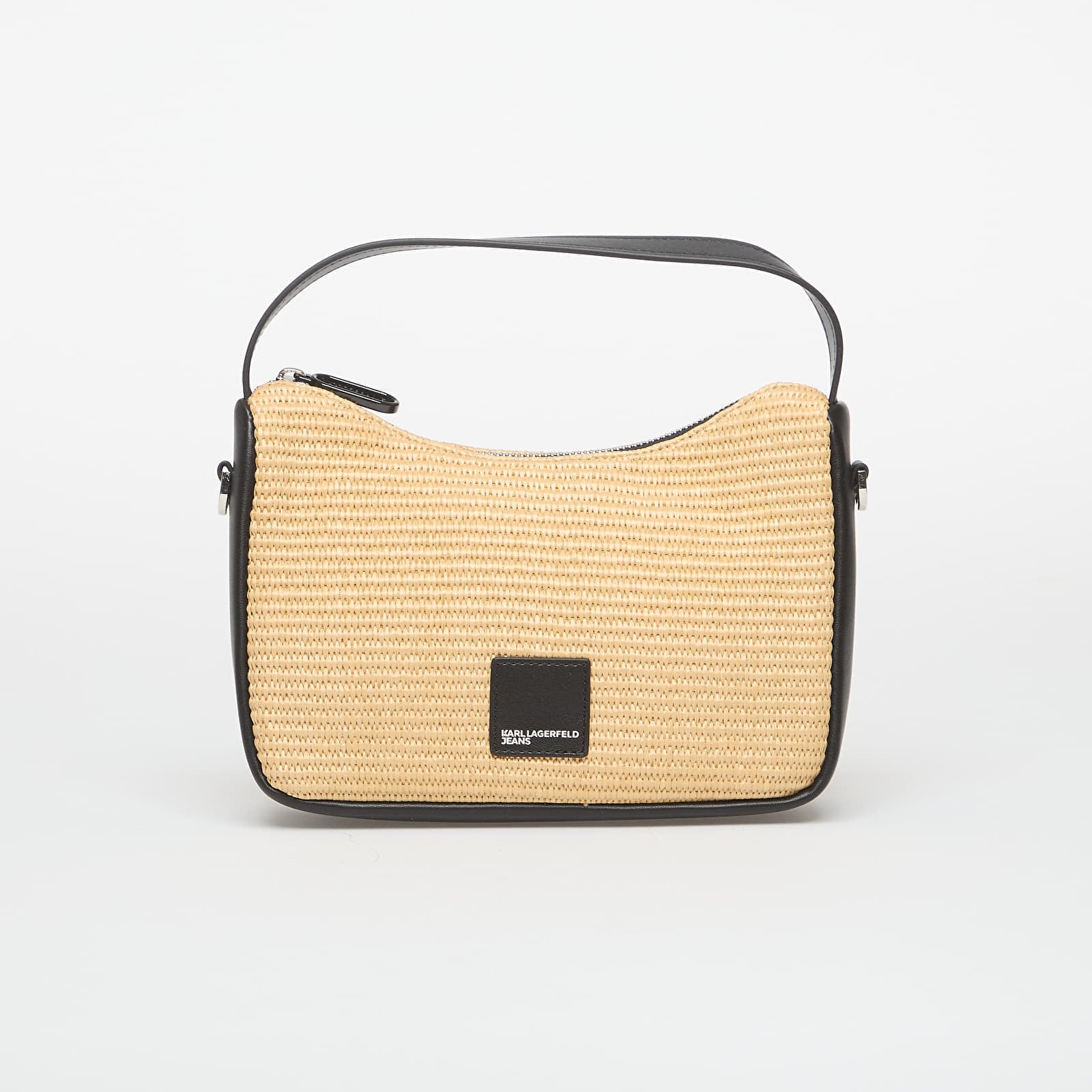 Karl Lagerfeld Jeans Box Logo Raffia Mini Hobo Natural Universal