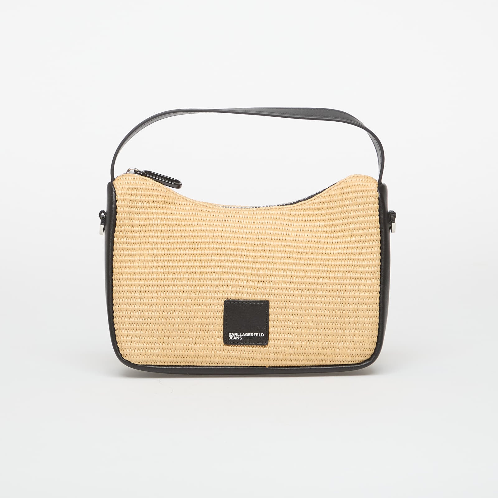 Handtaschen Karl Lagerfeld Jeans Box Logo Raffia Mini Hobo Natural