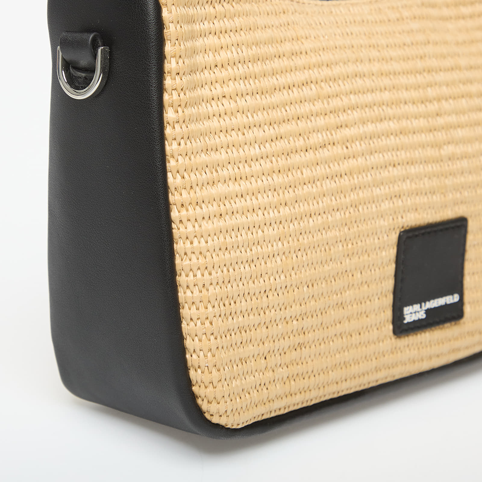 Handtaschen Karl Lagerfeld Jeans Box Logo Raffia Mini Hobo Natural