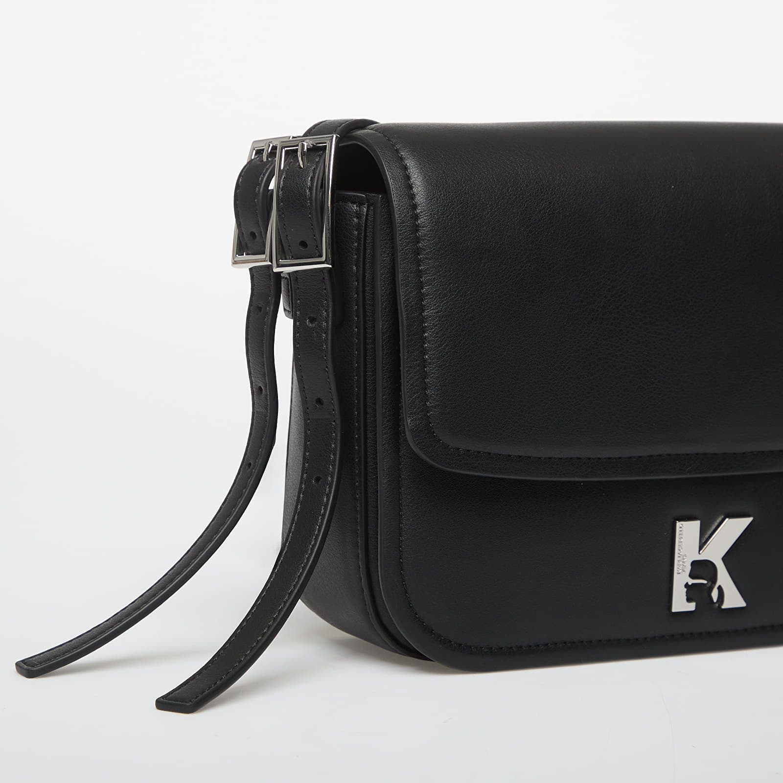 Sieviešu rokassomiņas Karl Lagerfeld Jeans K Logo Saddle Bag Black