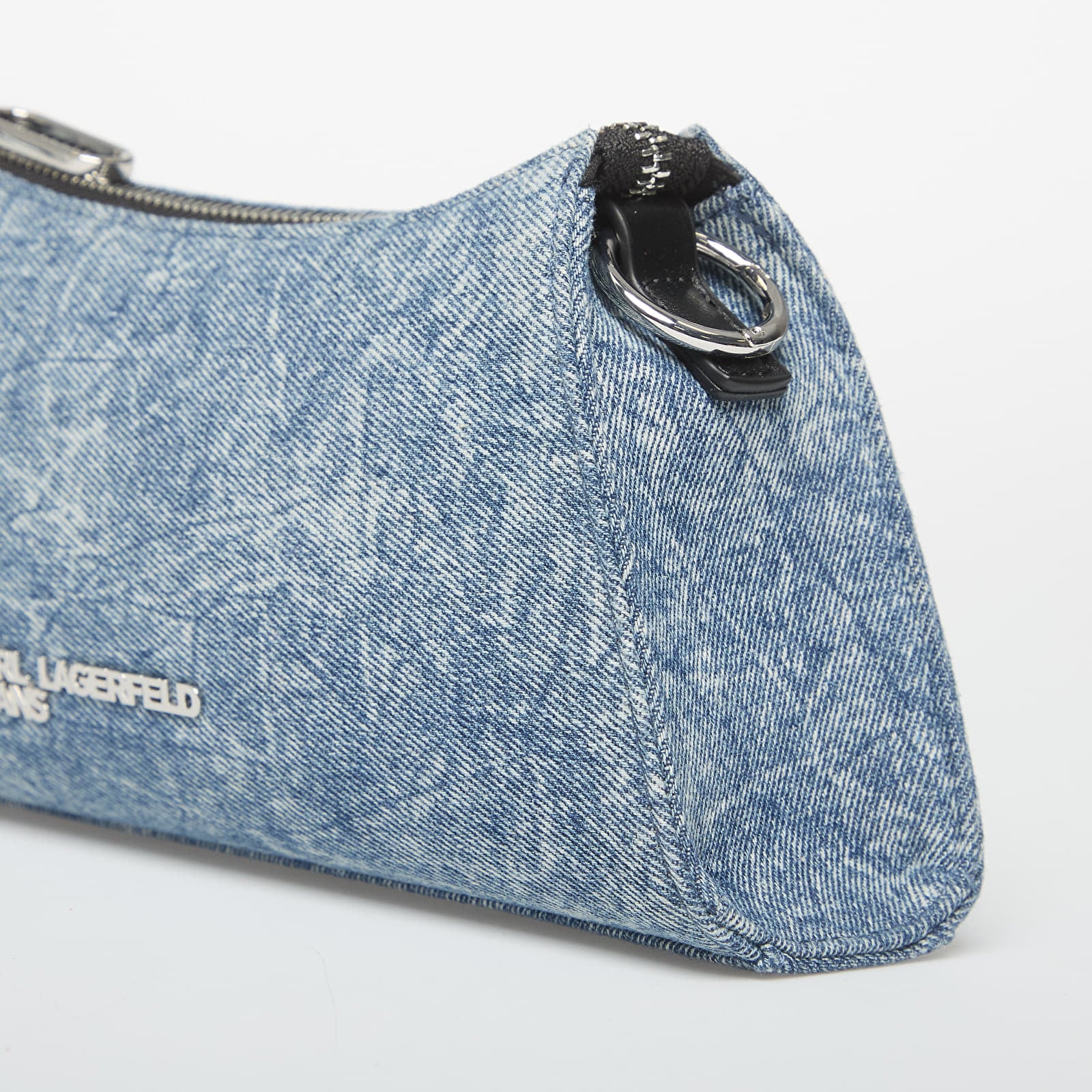 Rokassomas Karl Lagerfeld Jeans Denim Chain Sm Shoulderbag Washed Medium Blue