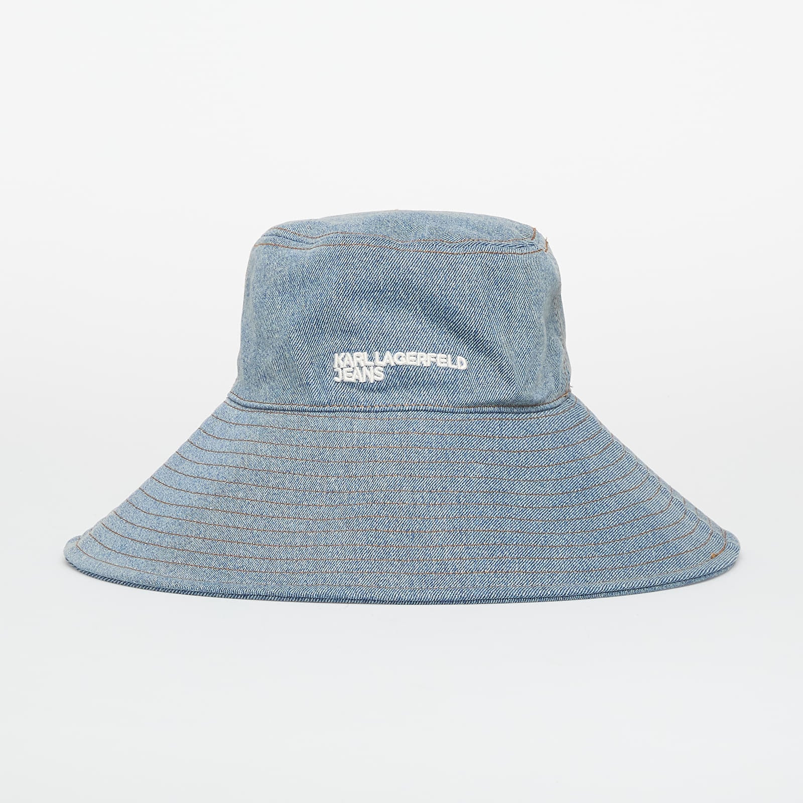Шапка Karl Lagerfeld Jeans Denim Summer Bucket Hat Washed Mid Blue Universal