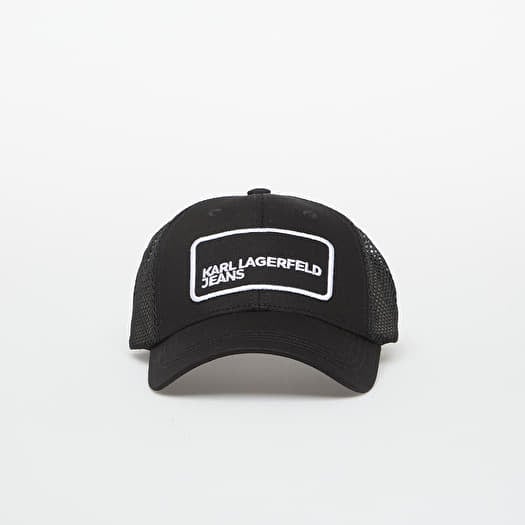 Mütze Karl Lagerfeld Jeans Cotton Trucker Cap Black
