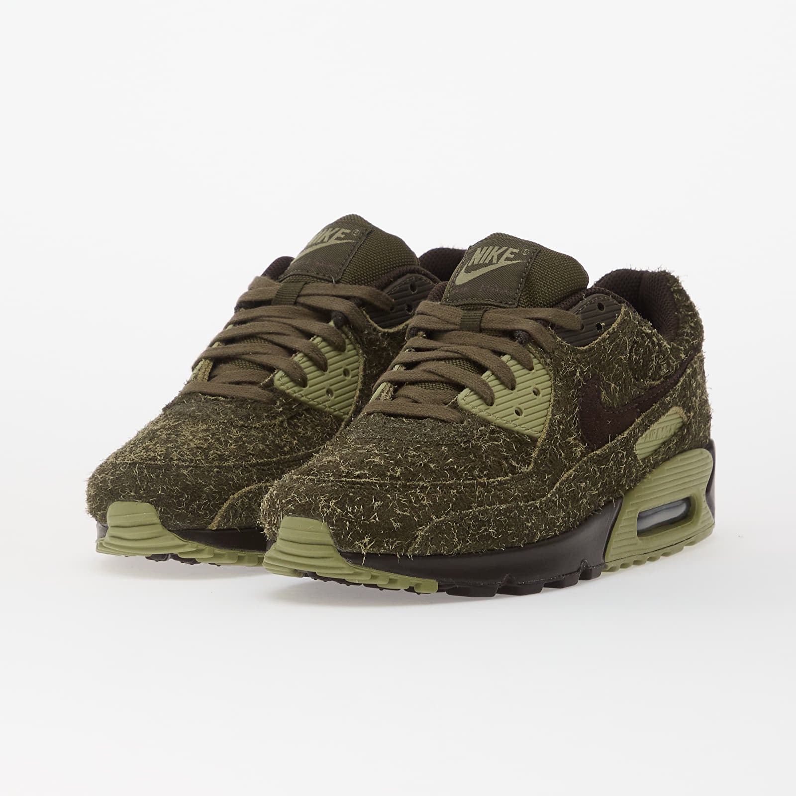 Joggesko og sko for menn Nike Air Max 90 Premium Cargo Khaki/ Velvet Brown-Old Moss