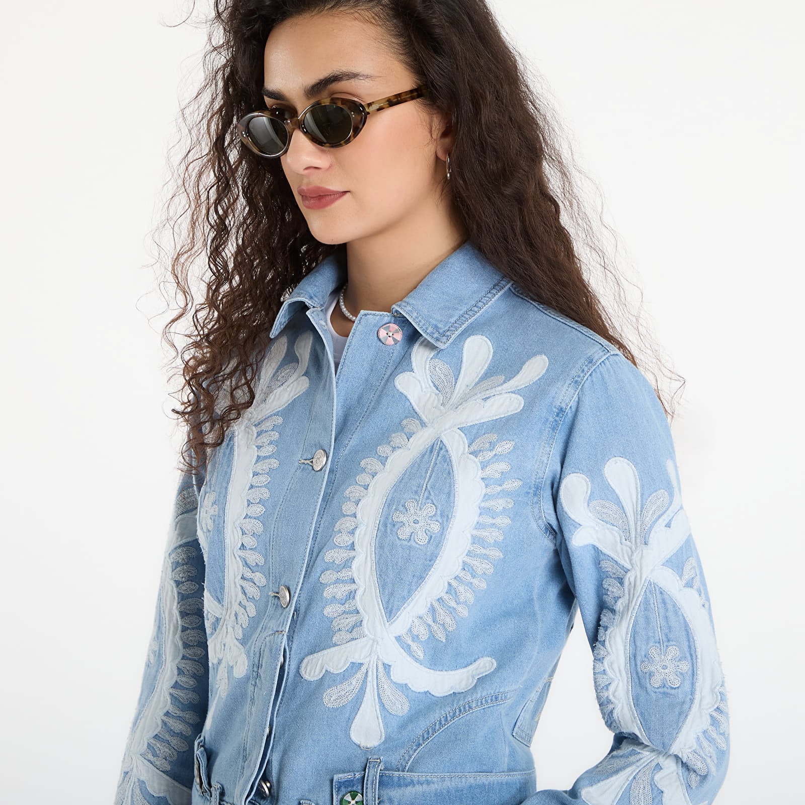 Μπουφάν Desigual Chaq Border Coat Blue