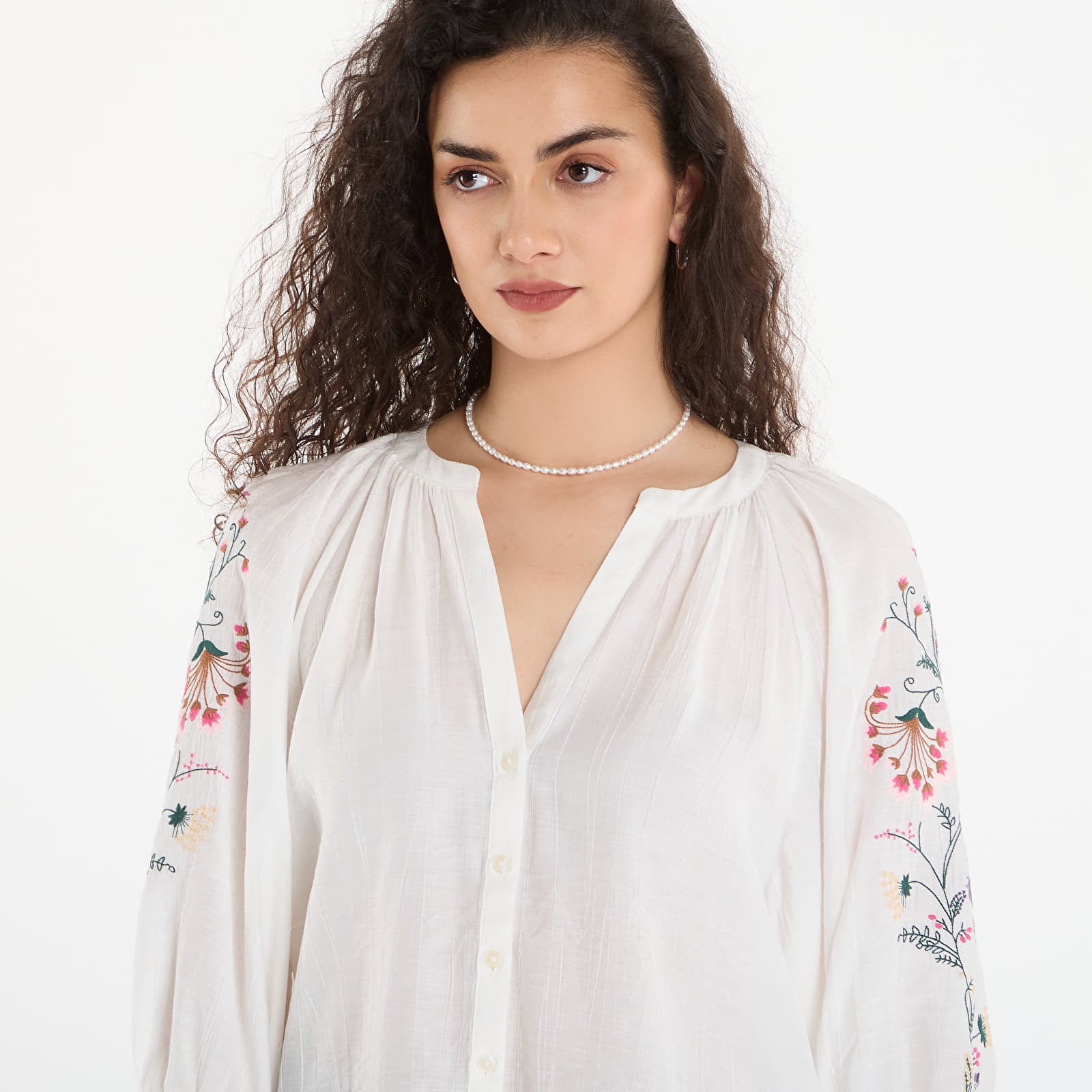 Shirts Desigual Blus Roman Blouse White