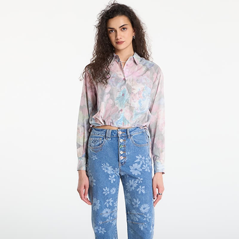 Krekls Desigual Cam Flowers Lacroix Shirt Red
