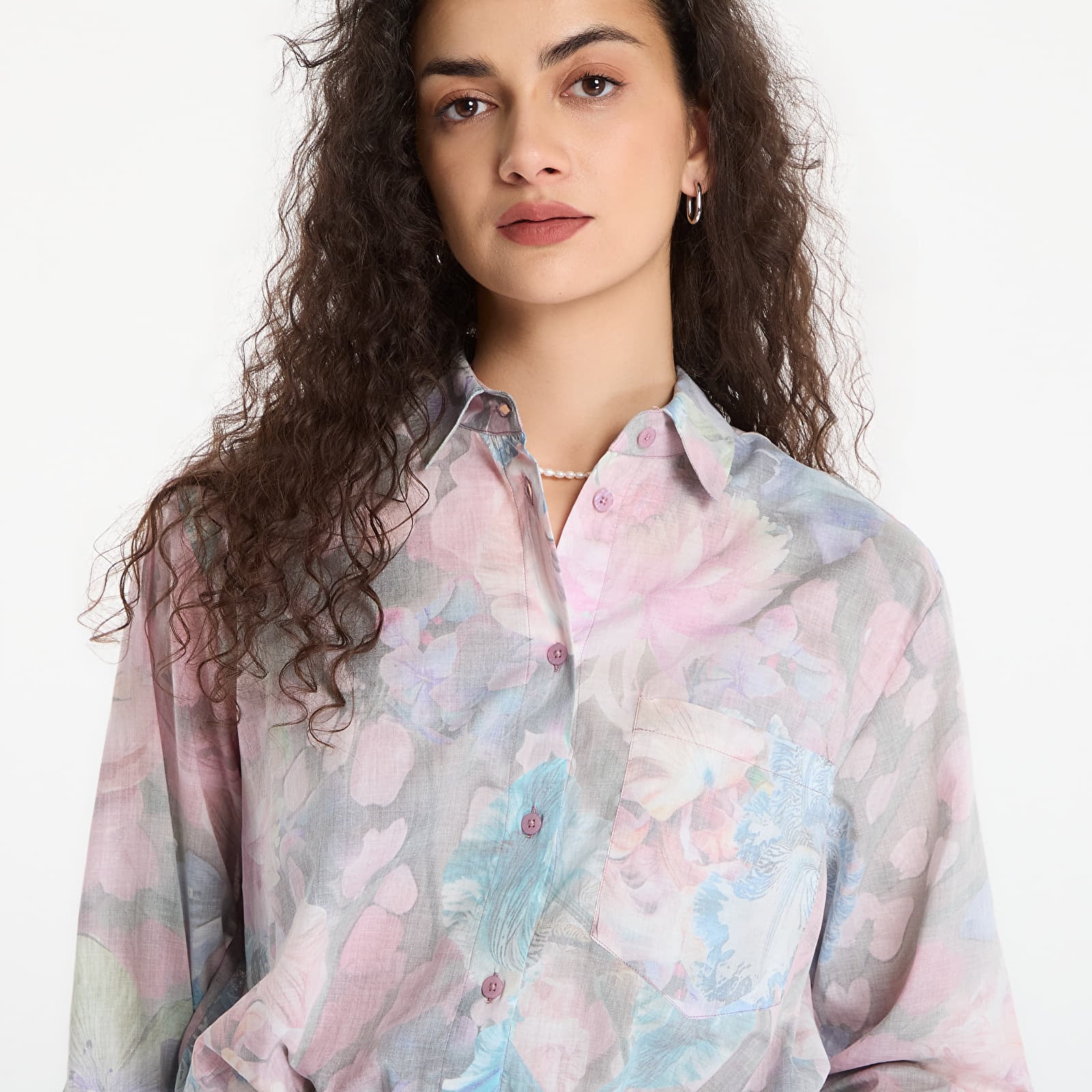 Shirts Desigual Cam Flowers Lacroix Shirt Red