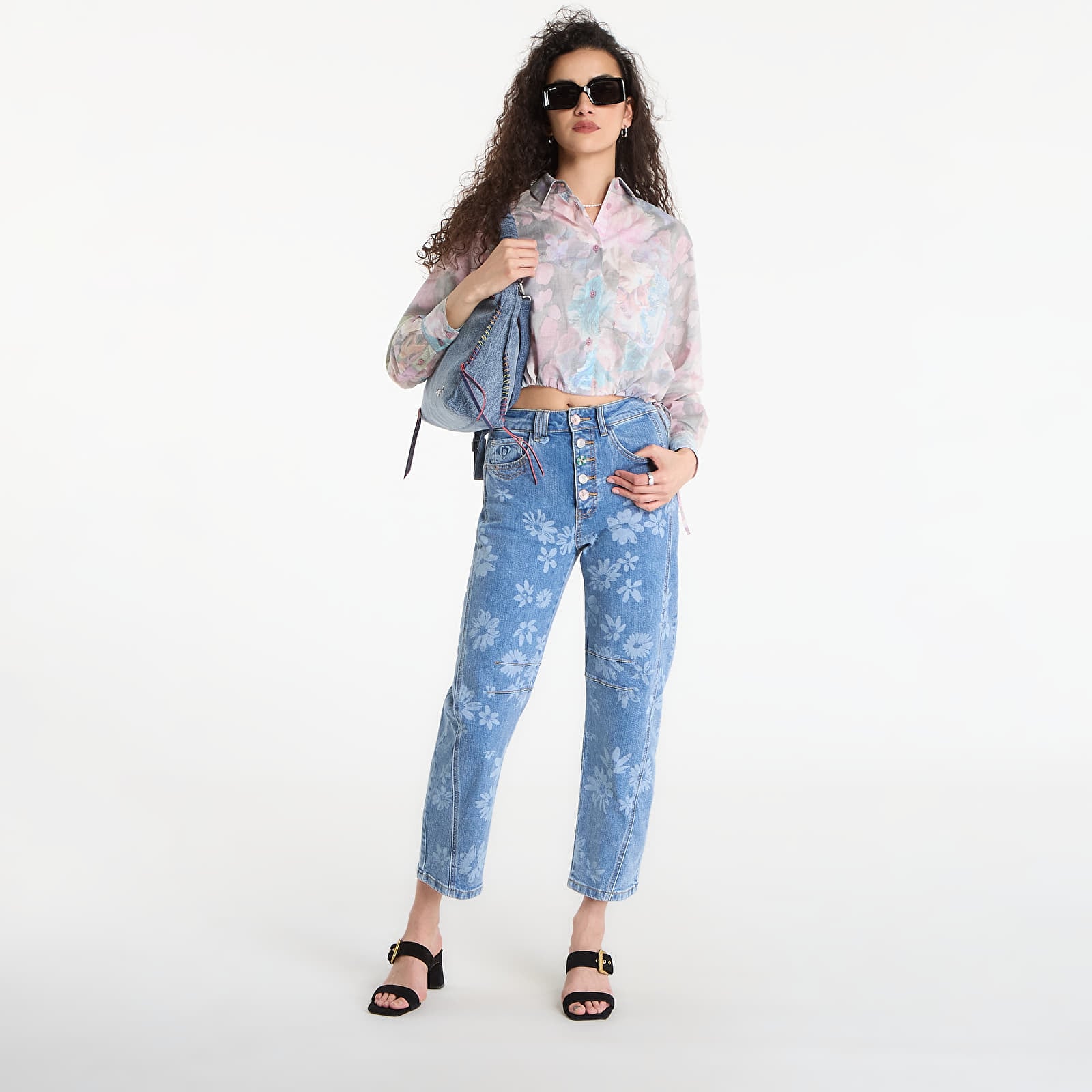 Shirts Desigual Cam Flowers Lacroix Shirt Red