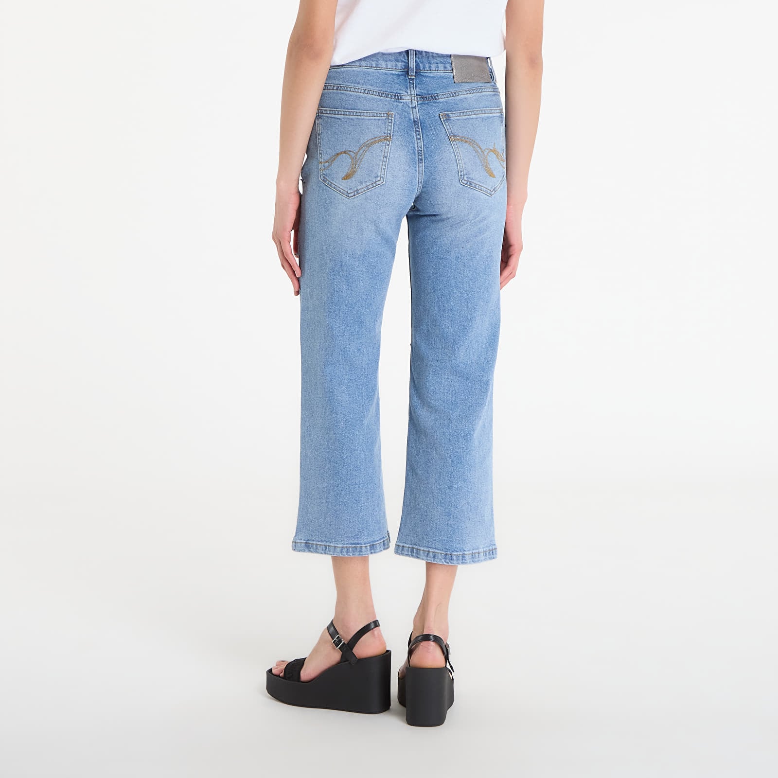 Farkut Desigual Denim Leto Denim Pants Blue