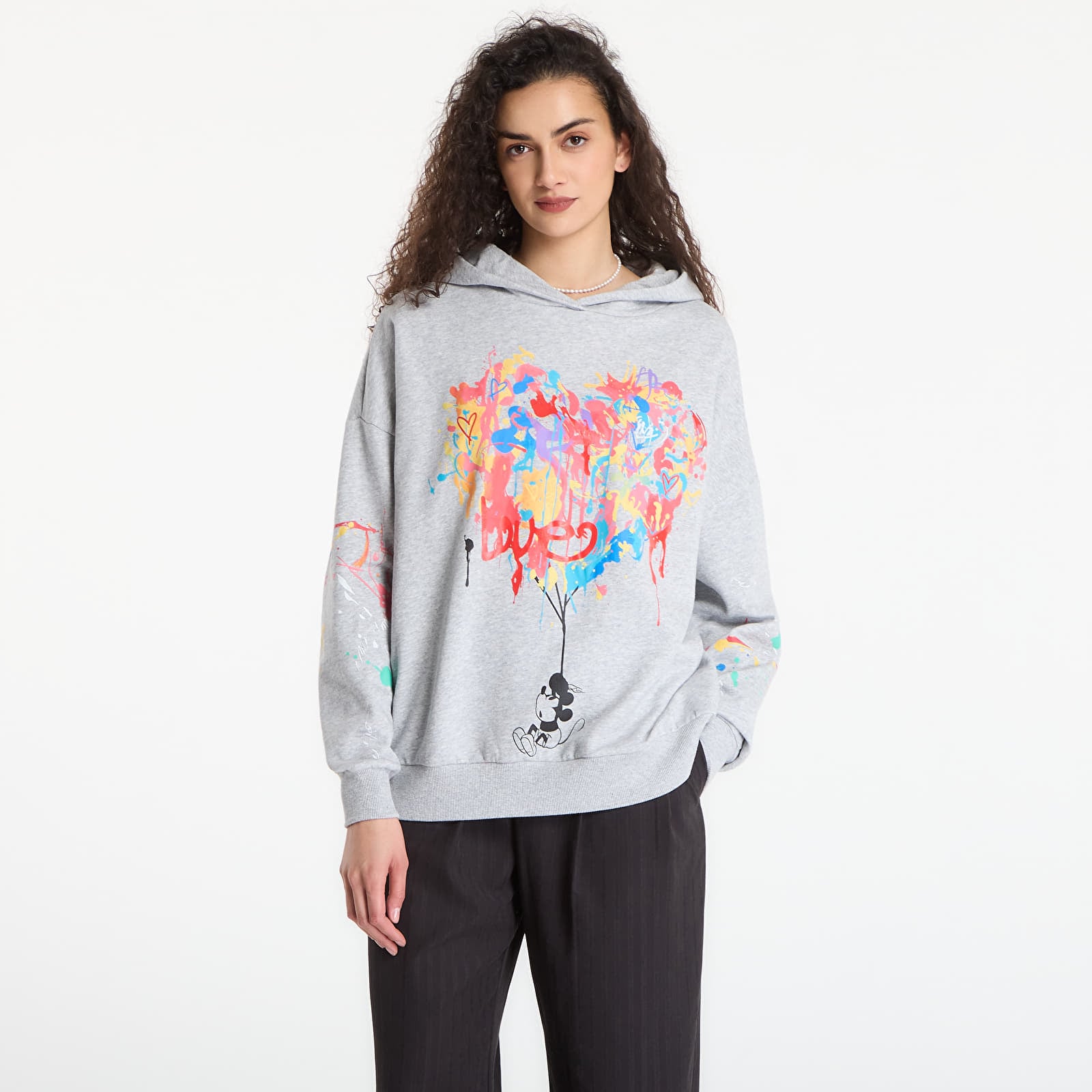 Mikiny Desigual Sweat Cor Mickey Sweat Black