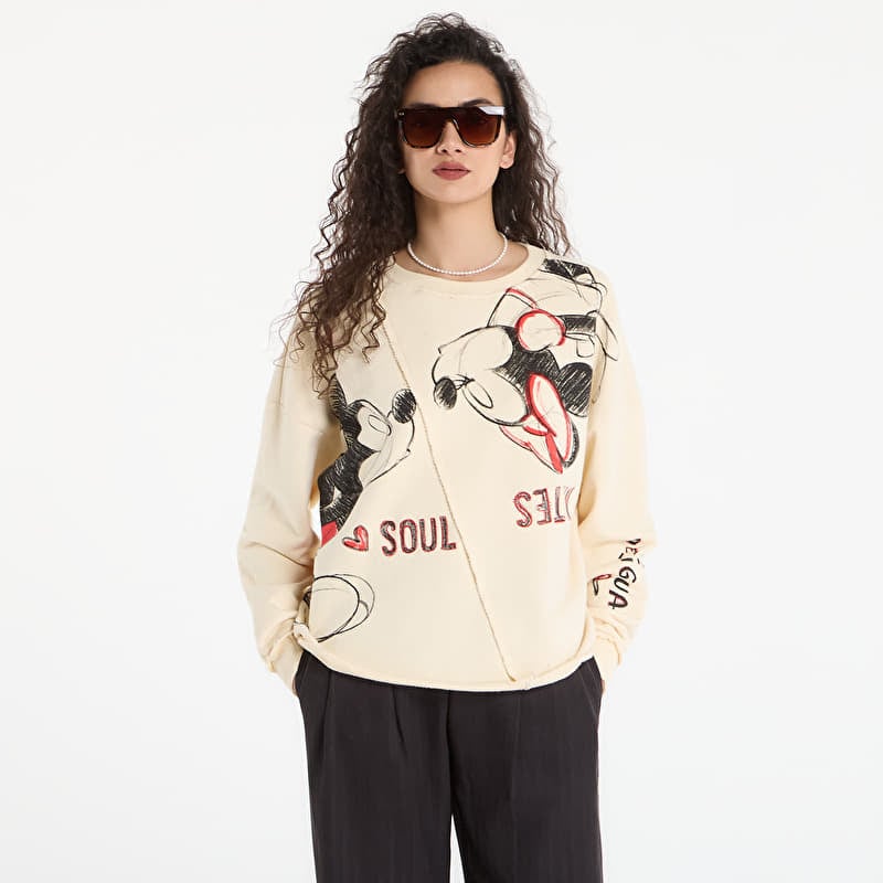 Džemperis Desigual Sweat Muak Mickey Sweat Beige