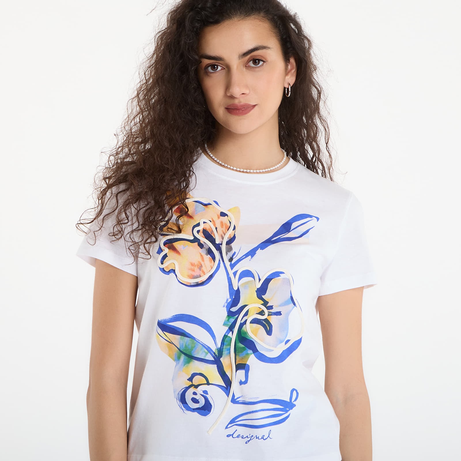 Tričká Desigual Ts Zurich T-Shirt White