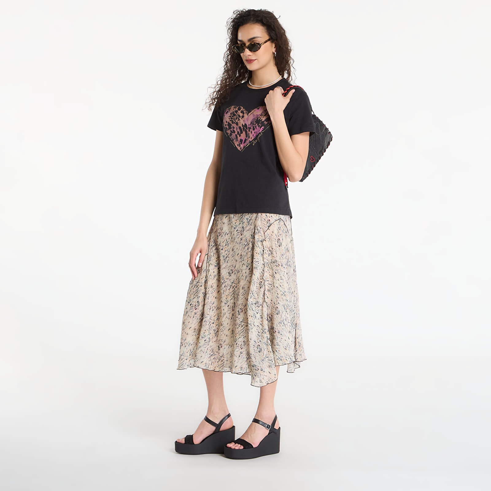 Tričká Desigual Ts Tiger Cor T-Shirt Black