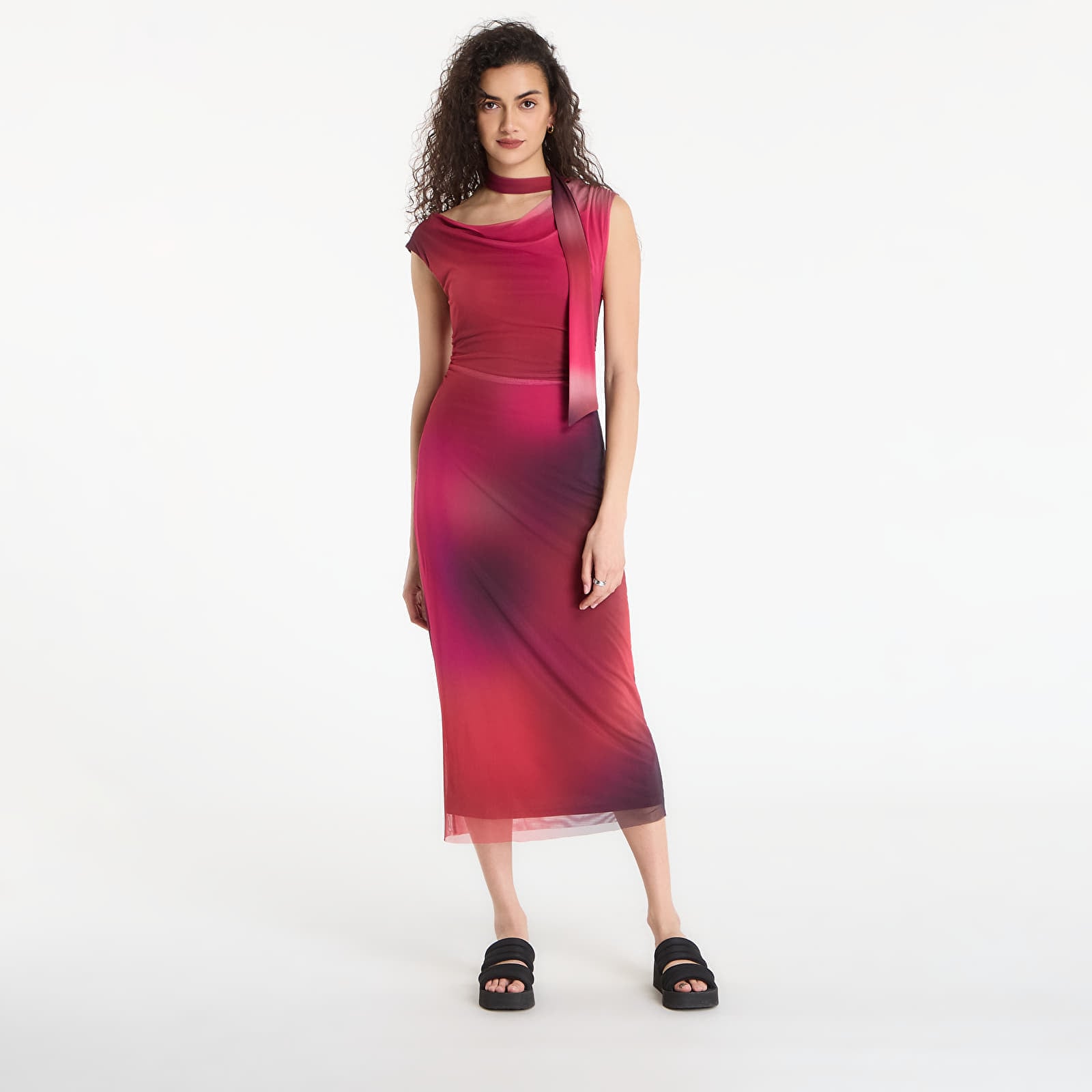 Φόρεμα Desigual Vest Maine Dress Red L