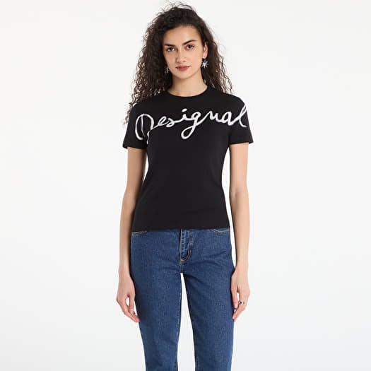Tričko Desigual Ts Florencia T-Shirt Black