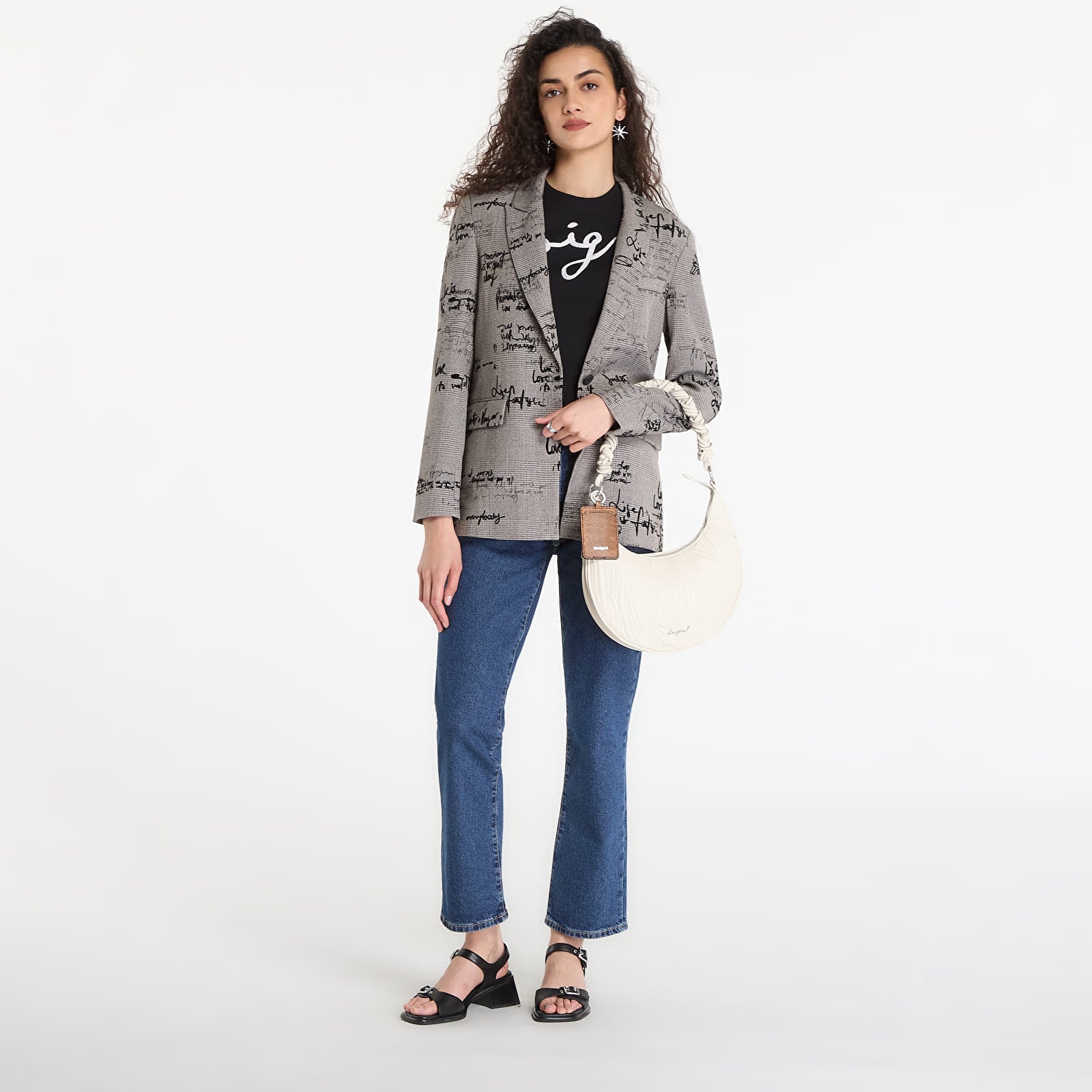 Tričká Desigual Ts Florencia T-Shirt Black