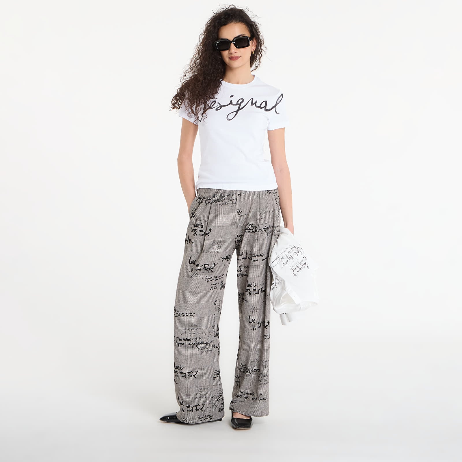 Tričká Desigual Ts Florencia T-Shirt White