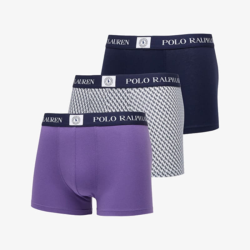 Boksačice Ralph Lauren Cotton Trunk 3-Pack Multicolor