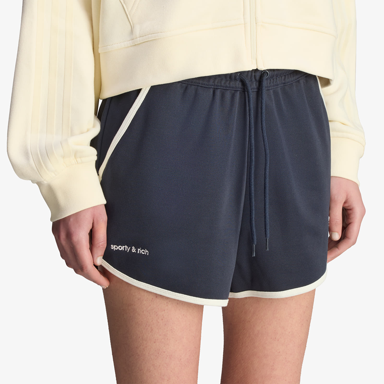 Дамски шорти adidas x Sporty & Rich Short Blue/ Night Navy