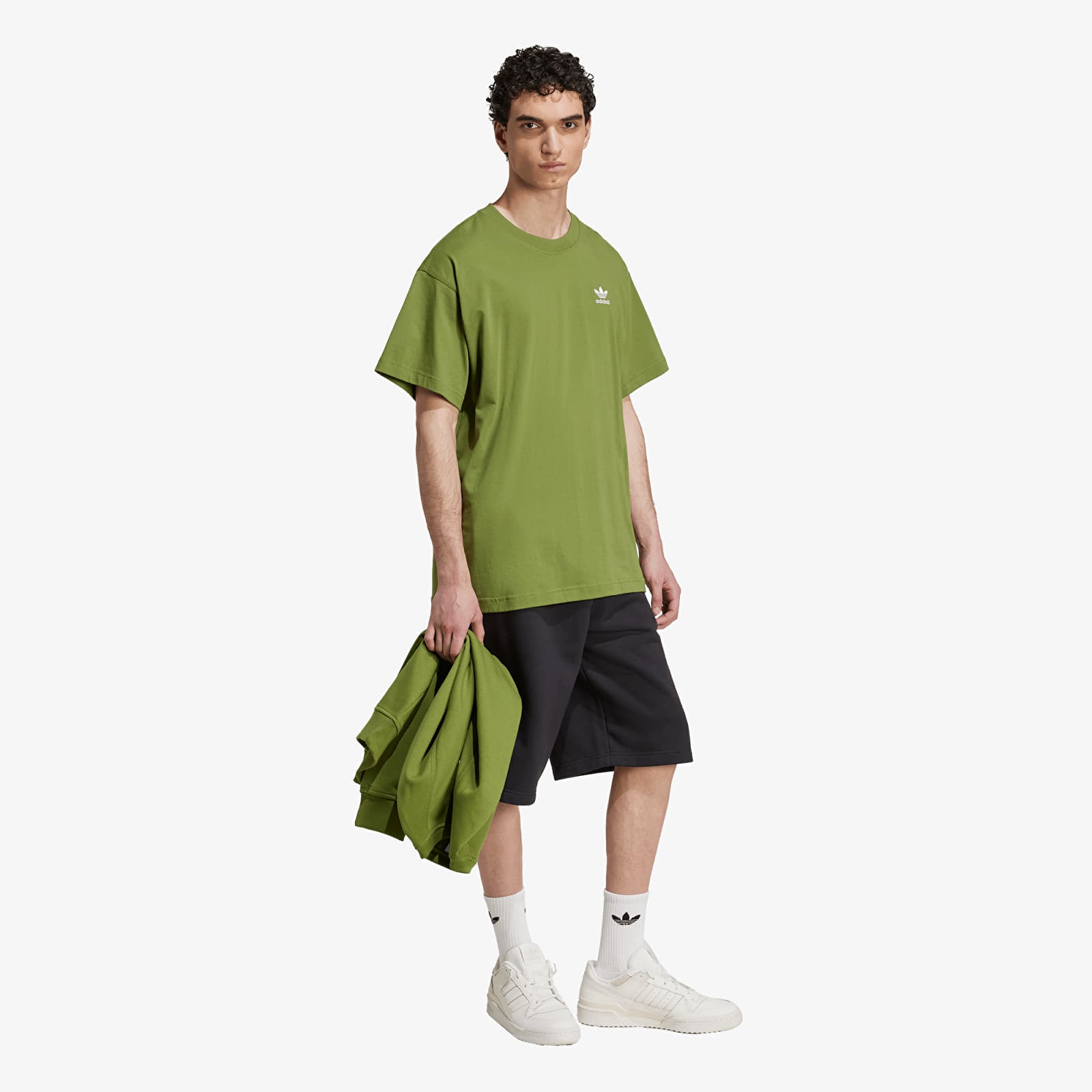 Pánske šortky adidas Trefoil Essentials Shorts 12 Inch Black