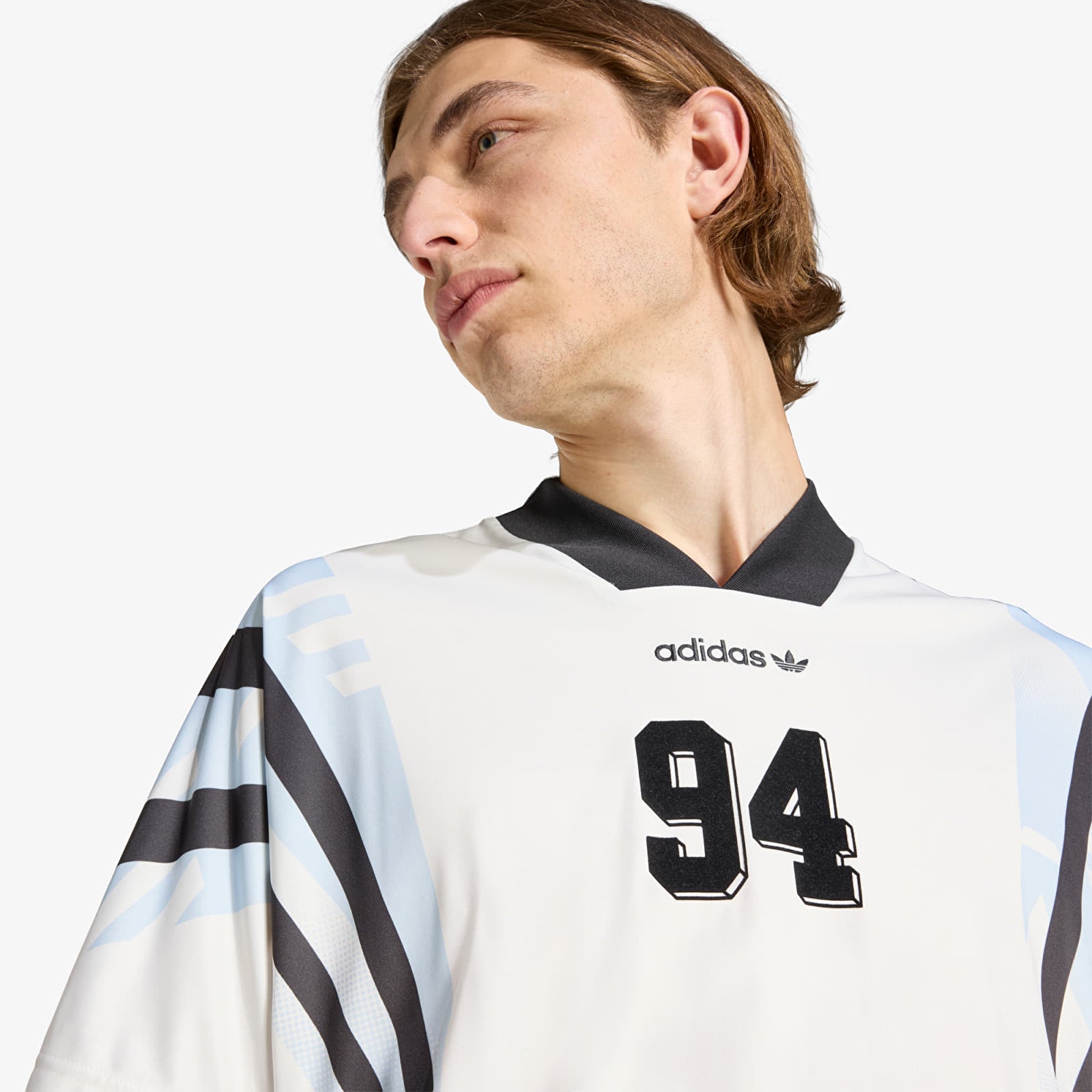 Koszulki męskie adidas Santiago Aop Infill Jersey Cloud White