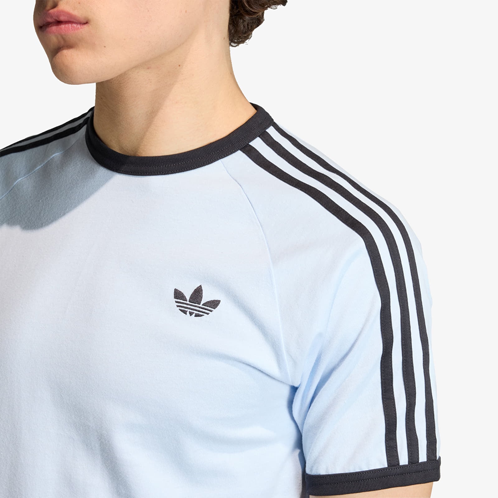 Miesten T-paidat adidas 3-Stripes T-Shirt Crystal Sky