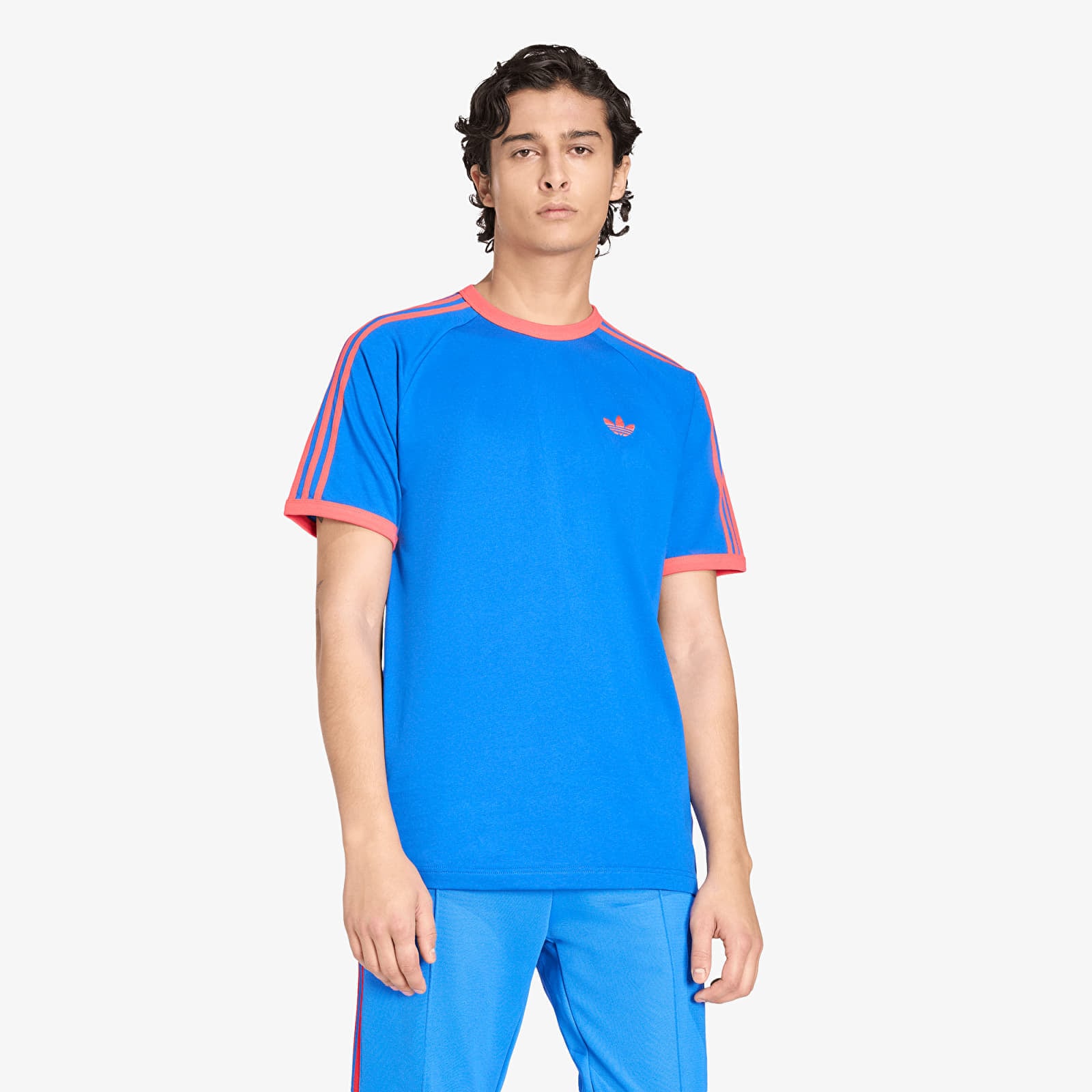 Тениска adidas 3-Stripes T-Shirt Blue L