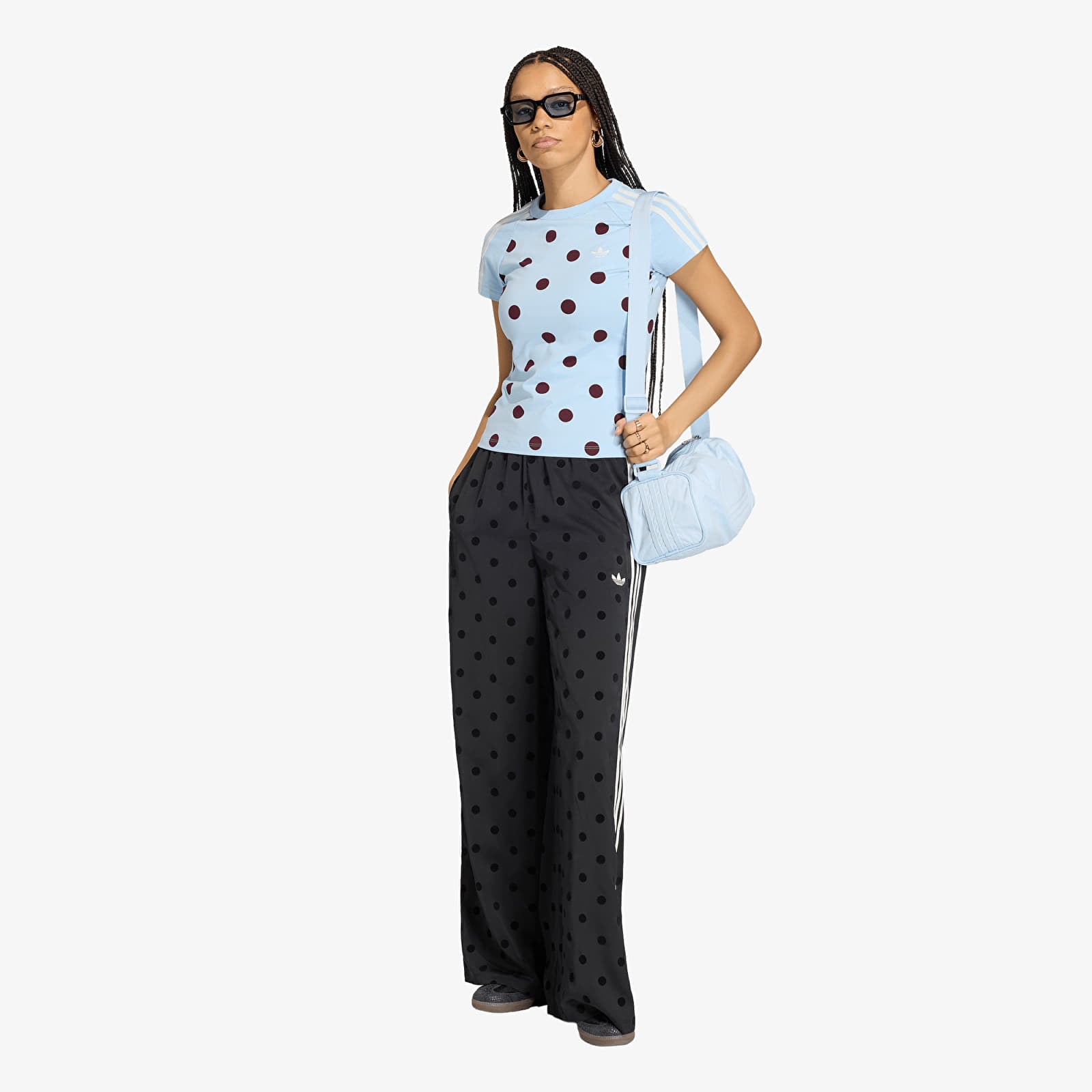 T-Shirts adidas Slim Fit Cali T-Shirt Clear Sky