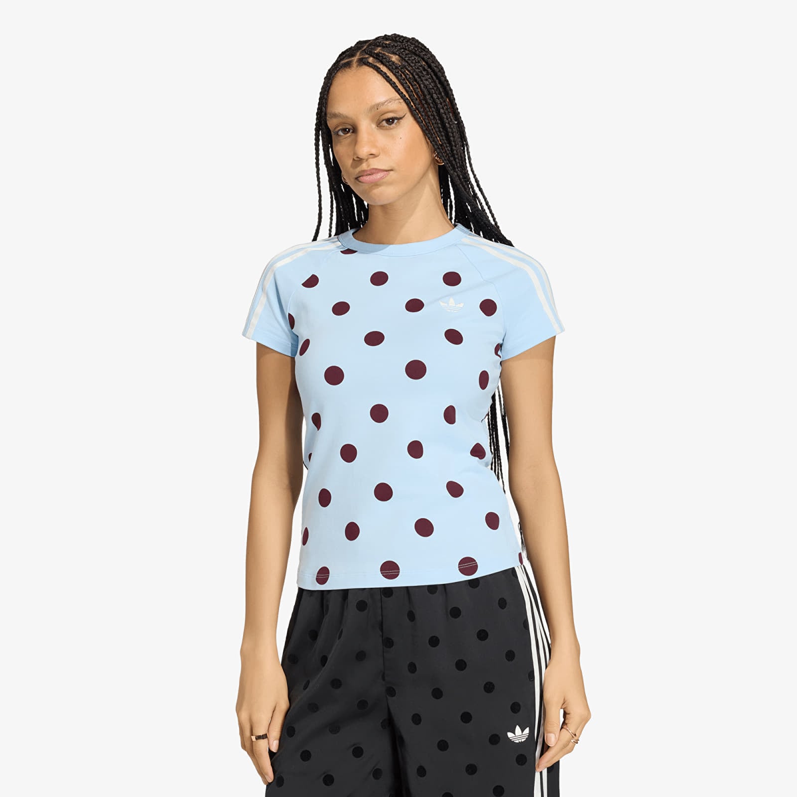 Тениска adidas Slim Fit Cali T-Shirt Clear Sky S