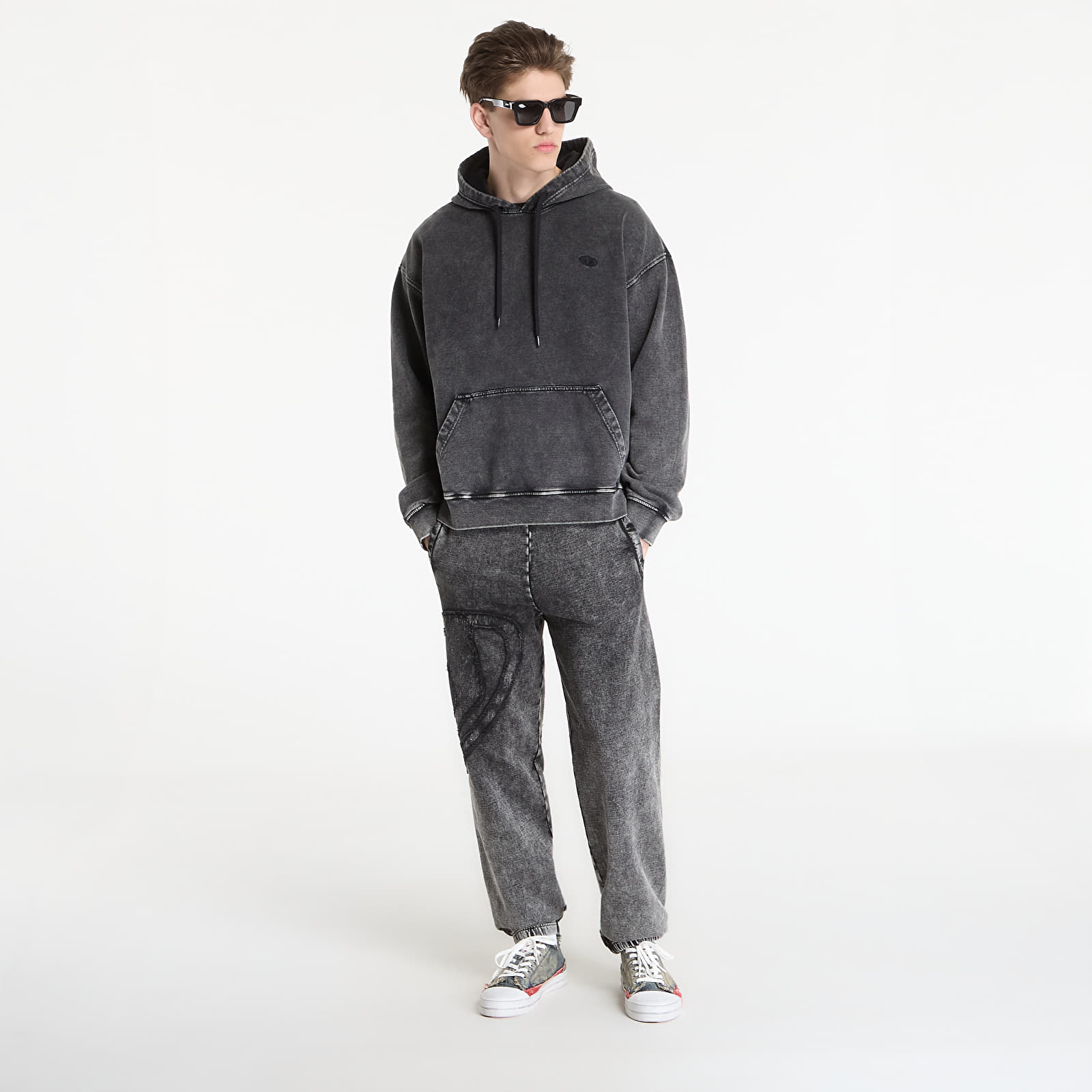 Men's trousers Diesel P-Marky-Den Trousers Black/ Violet