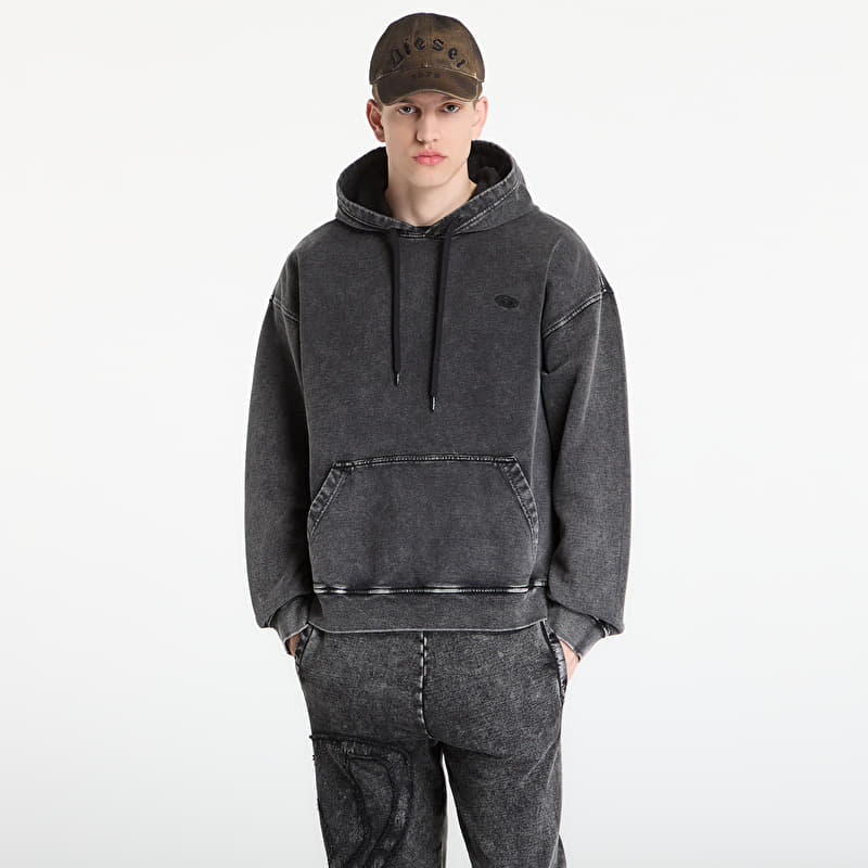 Sweatshirt Diesel S-Boxt-Hood-Den Sweatshirt Black/ Violet