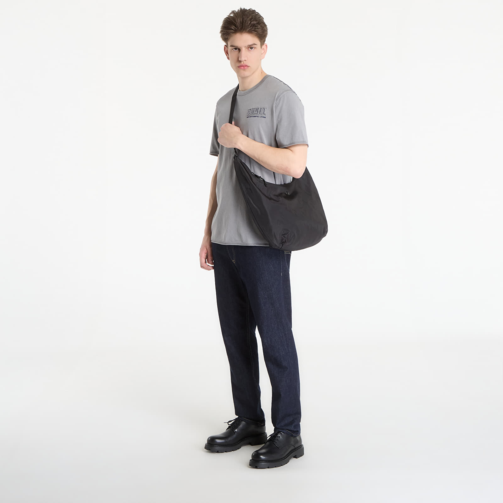 Magliette da uomo Diesel T-Rawjust-V1 T-Shirt Steeple Gray