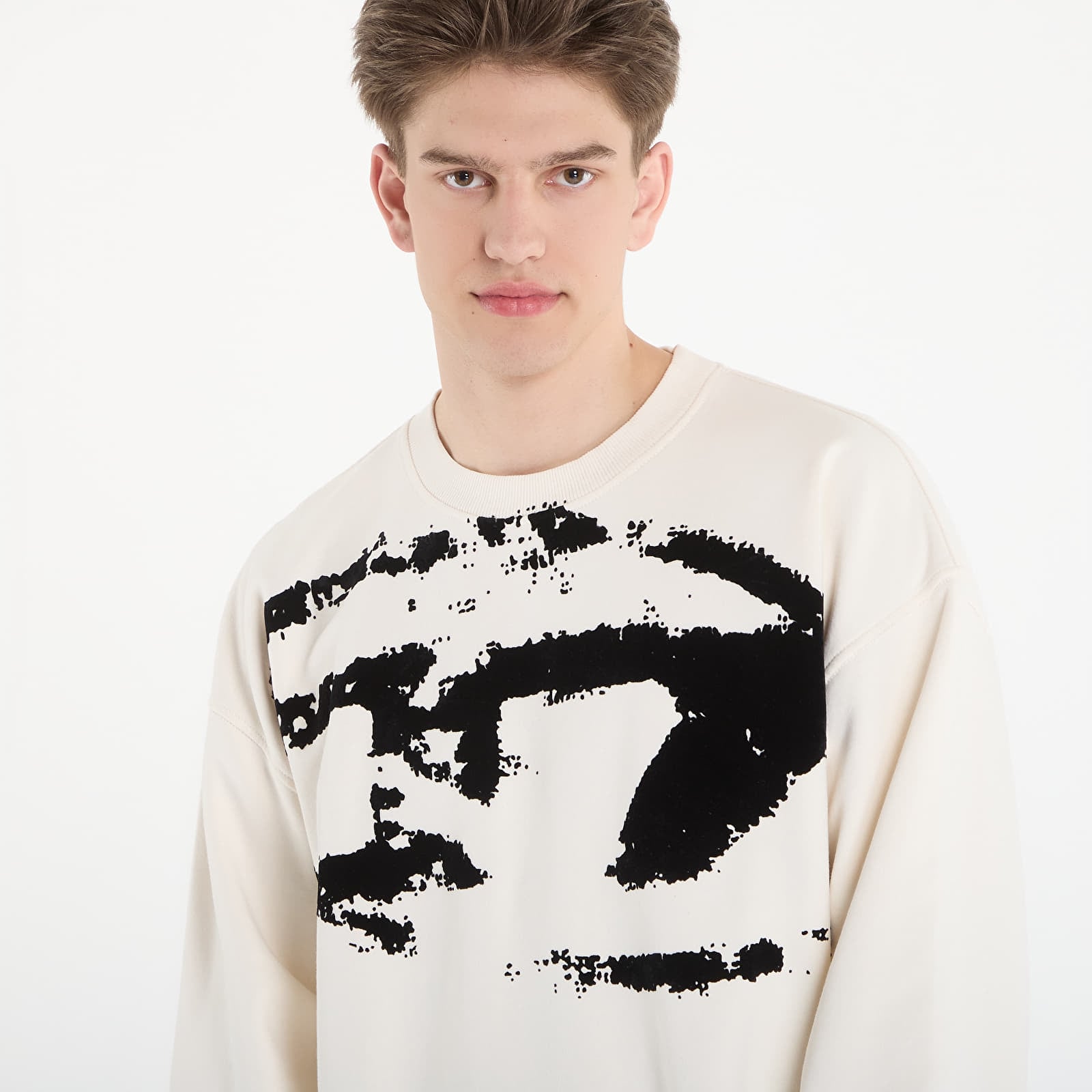 Vīriešu džemperi Diesel S-Boxt-N5 Sweatshirt White