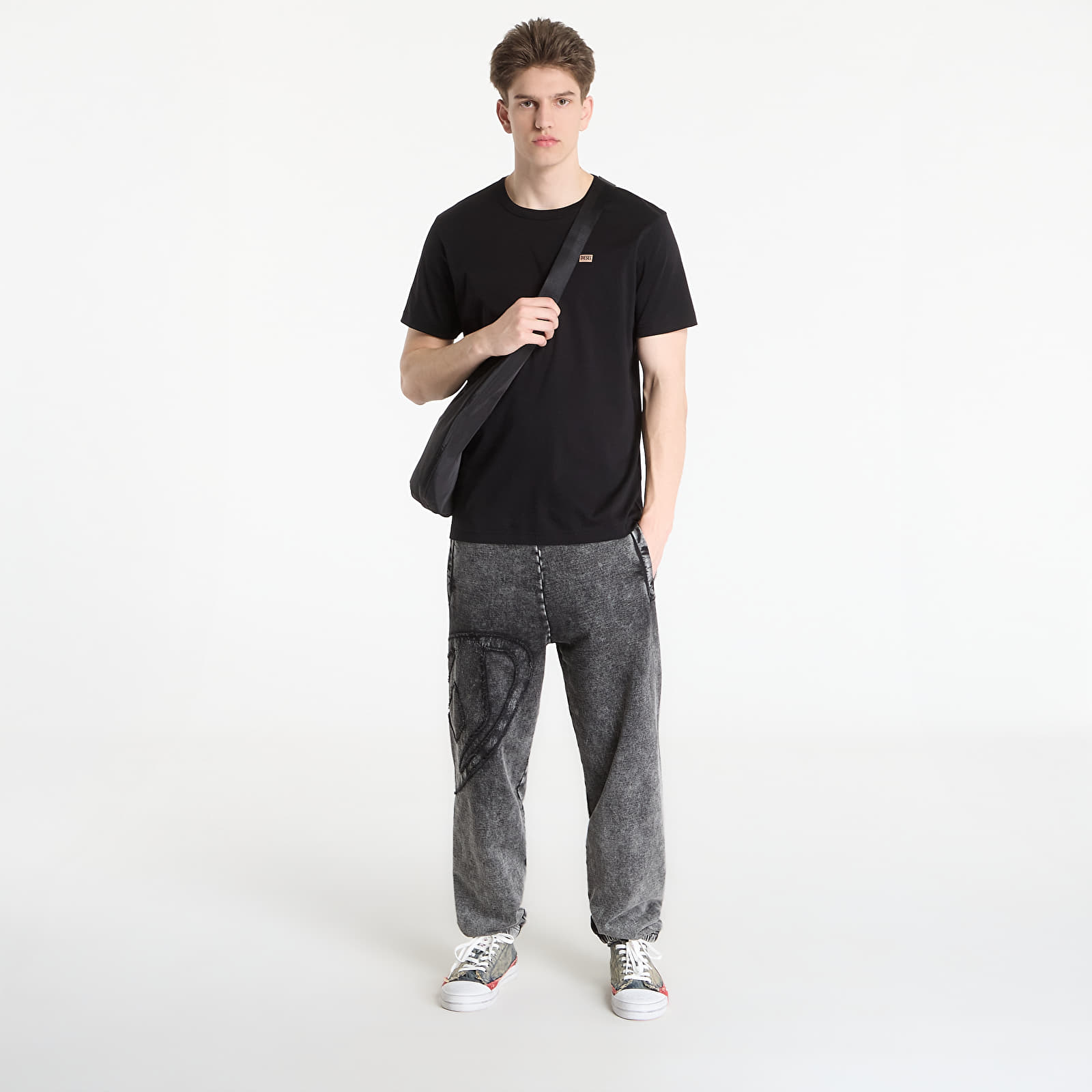 Moške majice  Diesel T-Miegor-K77 T-Shirt Black