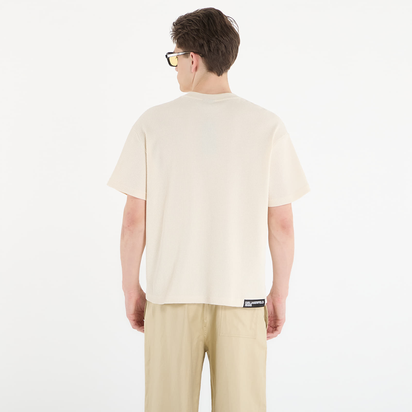 T-Shirts Karl Lagerfeld Jeans Reg Ss Waffle Tee Whitecap Grey