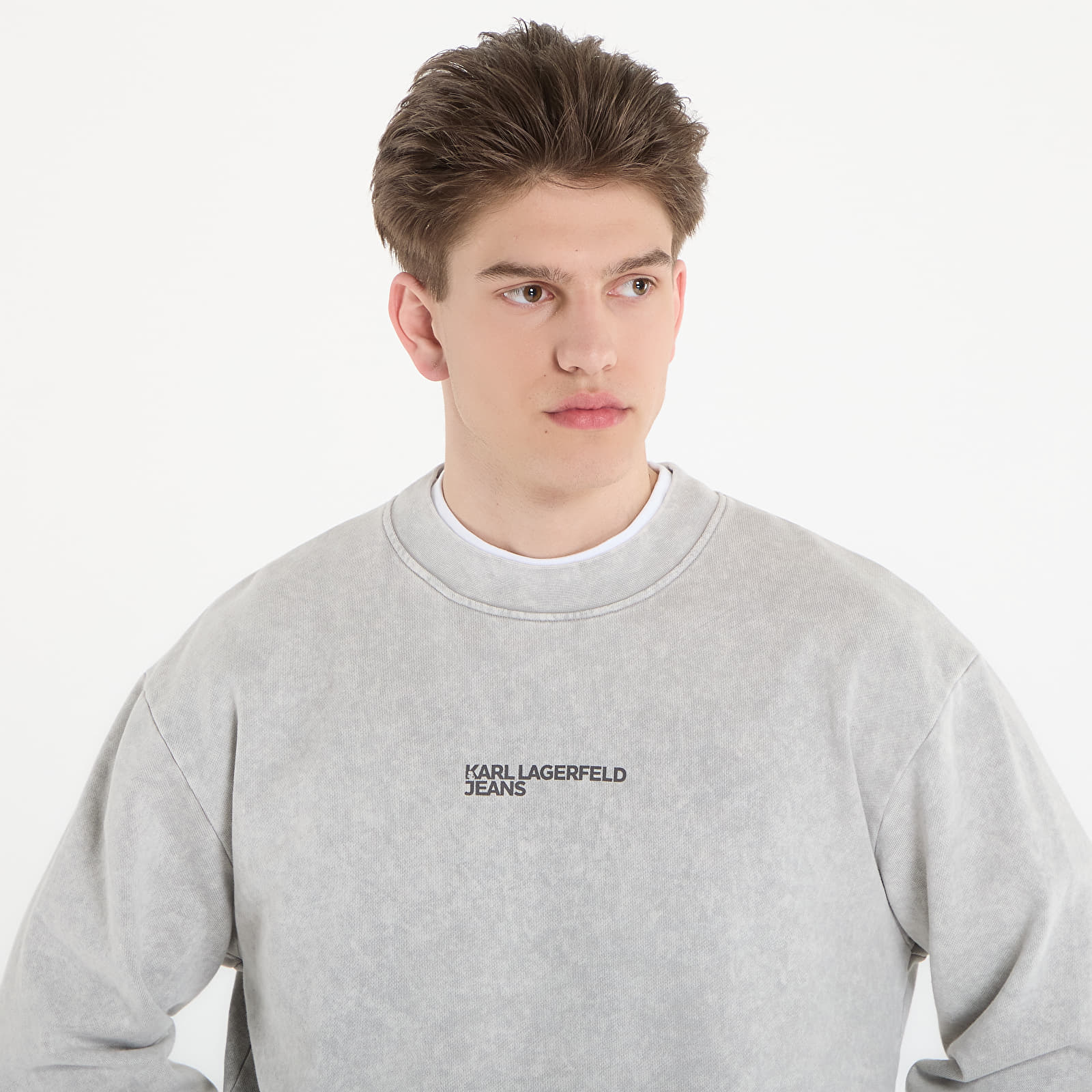 Mikinas ar kapuci un sporta krekli Karl Lagerfeld Jeans Reg Washed Sweat Micro Chip