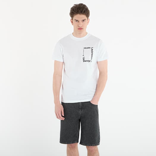 T-Shirt Karl Lagerfeld Jeans Slim Ss Frame Logo Tee White