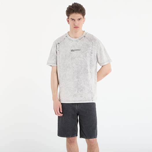 Tricou Karl Lagerfeld Jeans Relax Ss Washed Tee Micro Chip